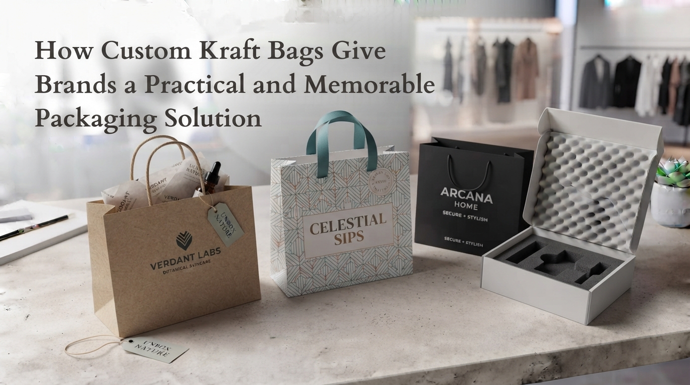 How Custom Kraft Bags Give Brands a Practical and Memorable Packaging Solution