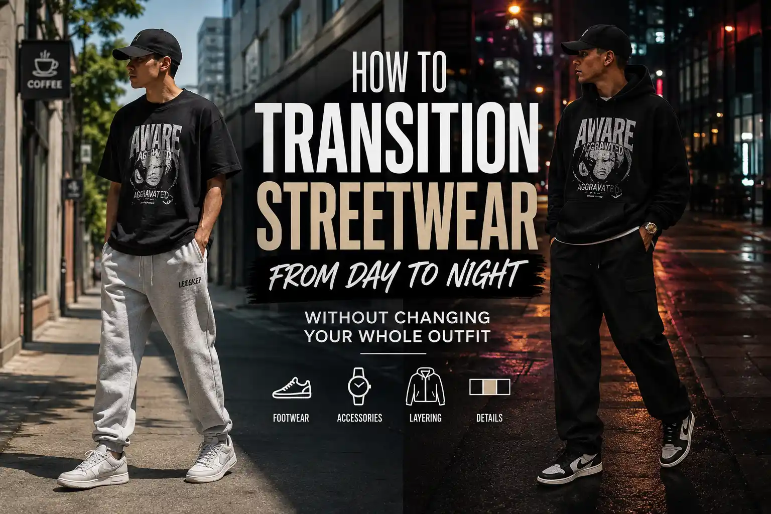 How to Transition Streetwear From Day to Night Without Changing Your Whole Outfit